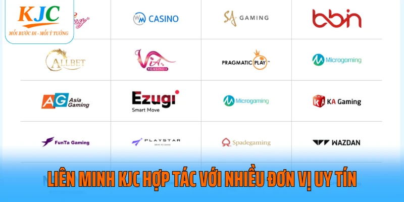 Liên minh KJC hợp tác với nhiều đơn vị uy tín